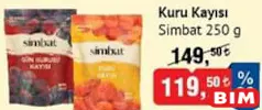 SİMBAT KURU KAYISI 250 G fiyat ve kampanya bilgisi